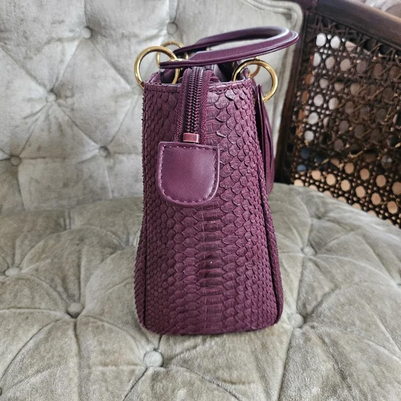 Authentic python skin handbag - Picture 3 of 12